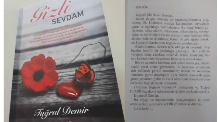 Kitap Yazan Silifkeli Asker, "Gelirini Şehit Yakınlarına Bağışlayacağım" 